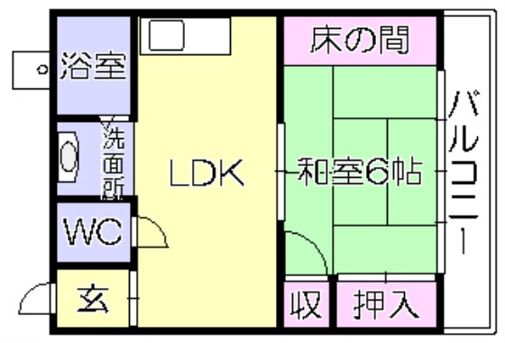 コーポナカシマの間取り