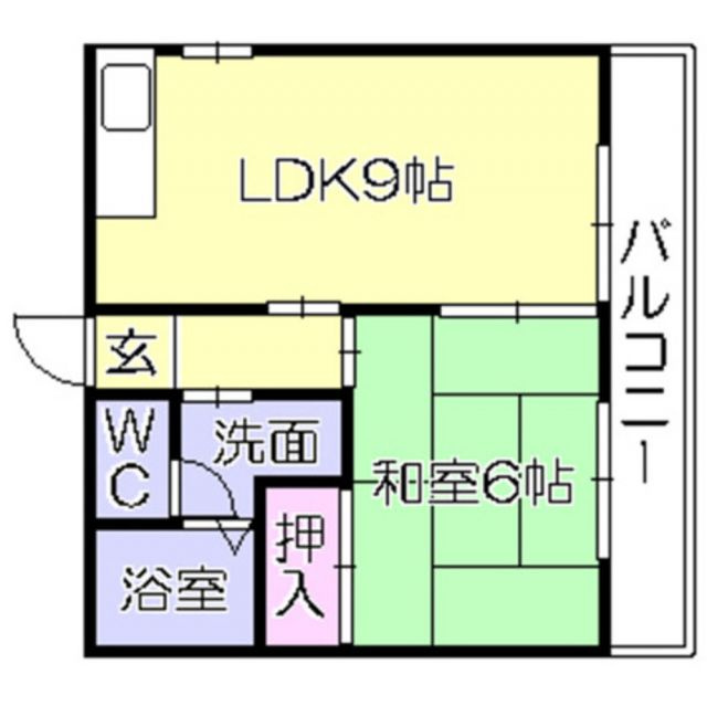 シティコーポ青峰の間取り|１LDKの間取りです