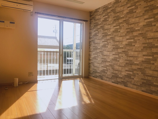 ピアコート栗真の洋室|壁紙は変更する可能性があります。