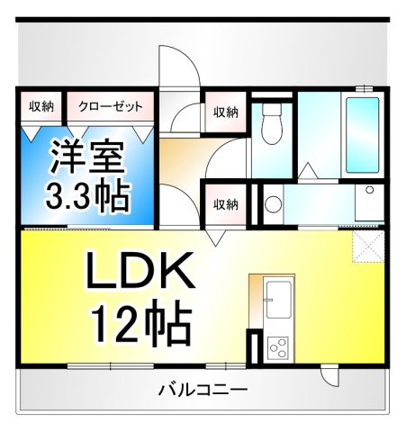 シャンピニオン　ブロンの間取り