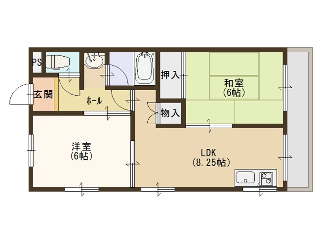 【間取り】 | 光陽ハイツ