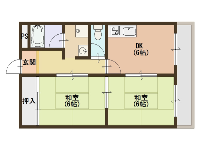 【間取り】 | パークサイド御崎