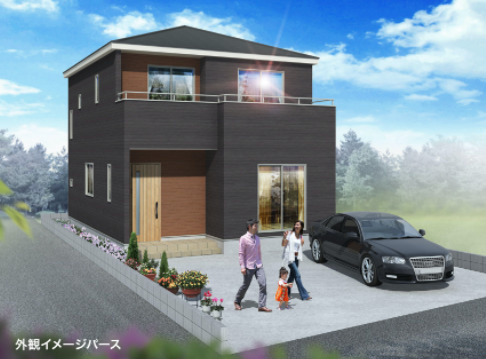 グラファーレ　岡山市東区西大寺松崎の外観パース
