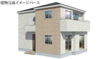 グラファーレ　岡山市中区雄町の外観パース