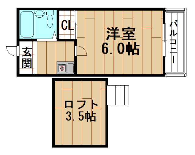 ANEMOS　(近大　一人暮らし)の間取り