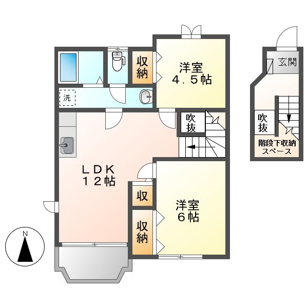 クレストール山地Bの間取り