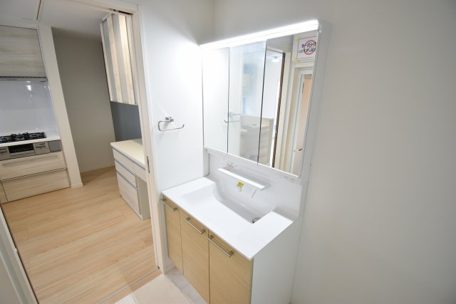 【独立洗面台】 | 板橋区西台１丁目 新築戸建 | ～完成済 最終１棟　即内覧可～
■公道２面接道で日当たり良好