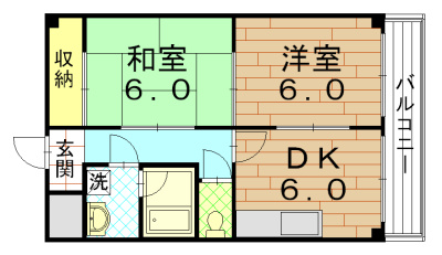 ラーク安田PARTⅡの間取り