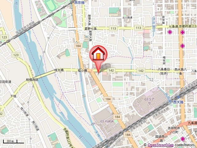 ラーク安田PARTⅡの地図|前面道路