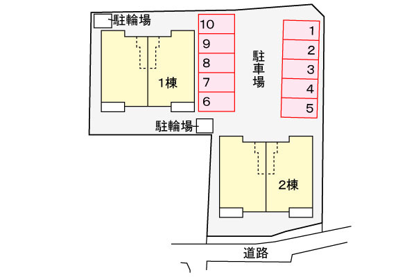 カーサ　ファヴォーレ　Ⅰの区画図