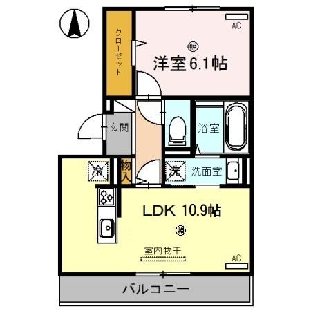 プラム荘の間取り
