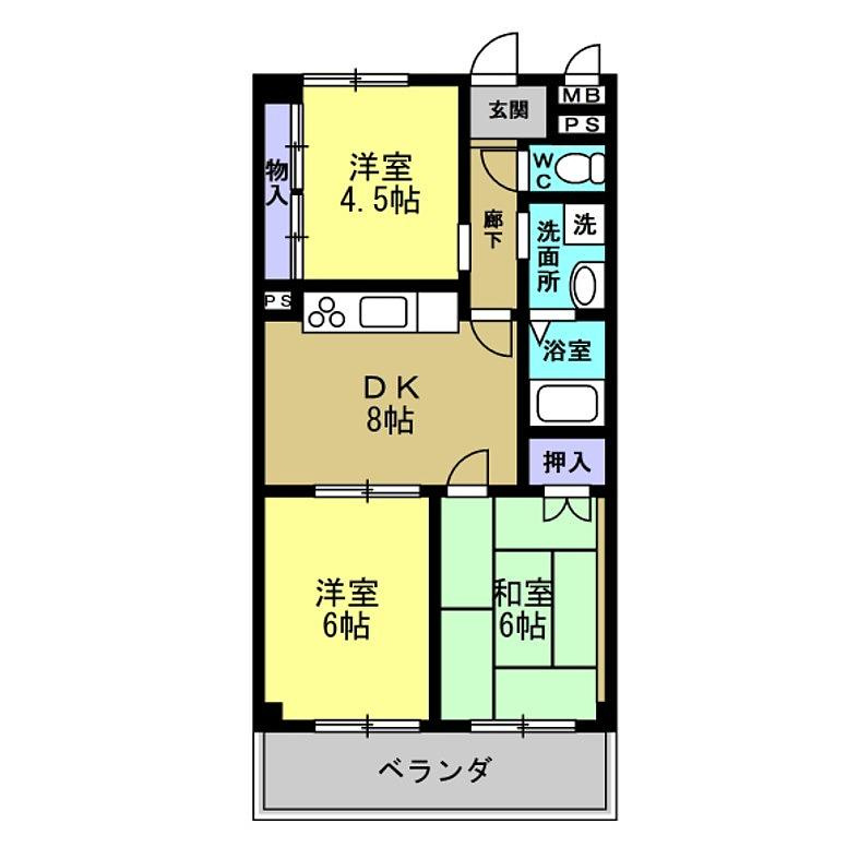 ピアノ第一ビルの間取り