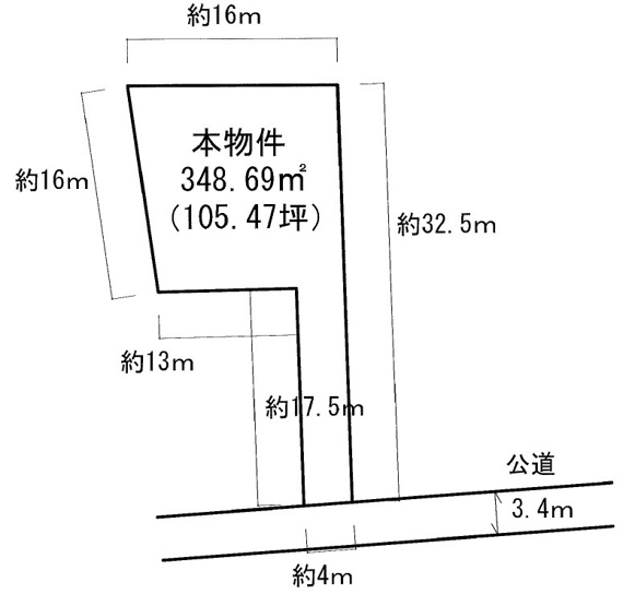 【土地図】 | 米沢市西大通２丁目　土地