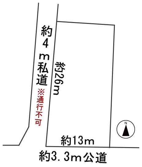 ５８１１２　本巣市仏生寺土地の区画図