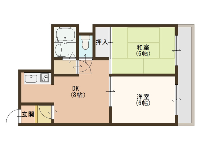【間取り】 | 井下カウベル帝塚山