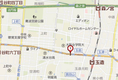 【地図】 | プレサンス玉造駅前ルージュ