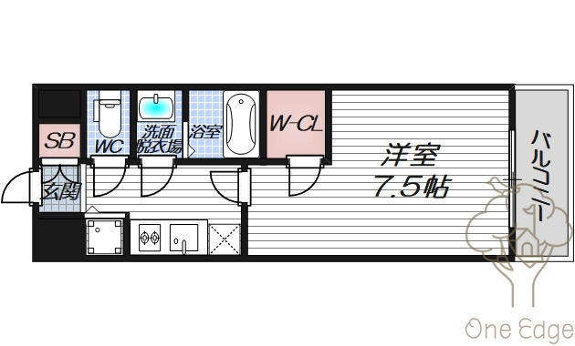 エスリード大阪グランゲートの間取り