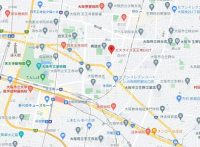 【地図】 | エスライズ天王寺EAST