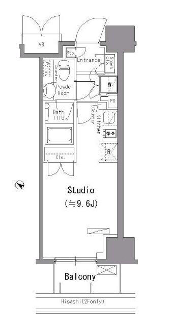 ParkAxis台東根岸の間取り|ペット可、アップライトピアノ可