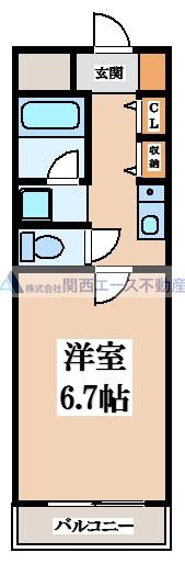 【間取り】 | メゾン朝日八戸ノ里
