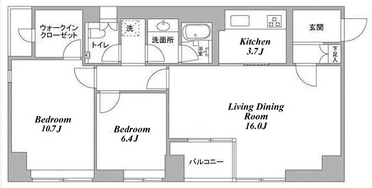 台東区台東４丁目の賃貸マンションの間取り|室内フルリノベーション・オールフローリング