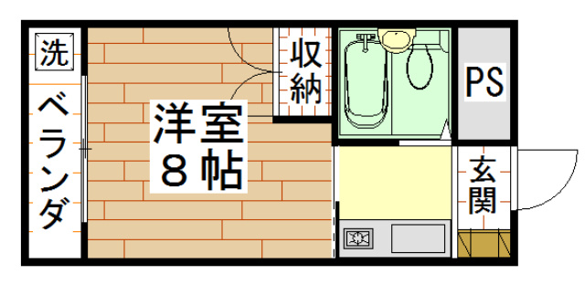 プリエール光陽(近畿大学一人暮らし)の間取り
