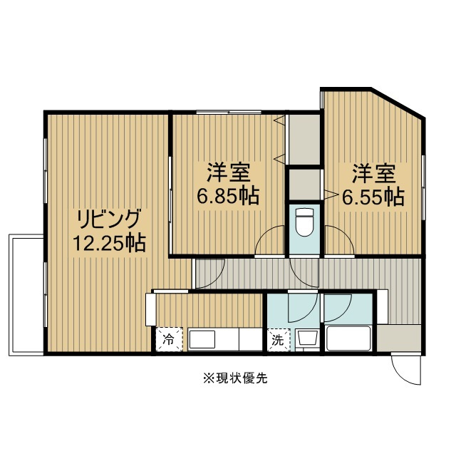 ヴィレッジグリーン住吉の間取り