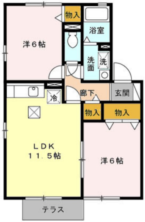 レディアガーデンの間取り