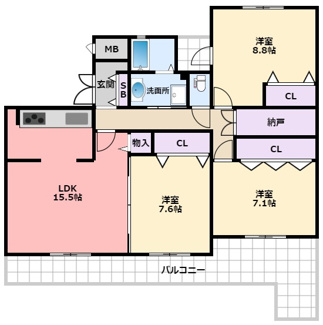 【間取り】 | RUNOAS　Koushien
