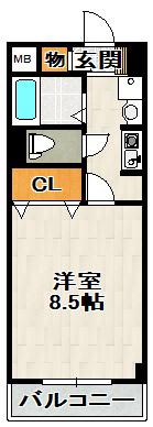 ツインステージ南花屋敷の間取り