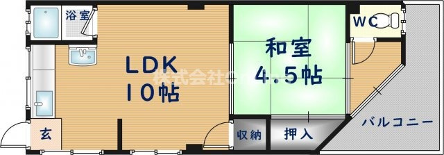 稲田シャトークワジマの間取り