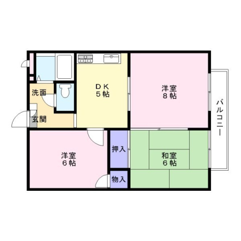 コンフォート松南の間取り