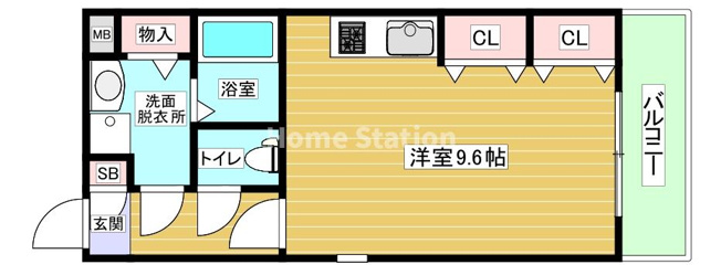 【間取り】 | ジュネス姫里Ⅰ