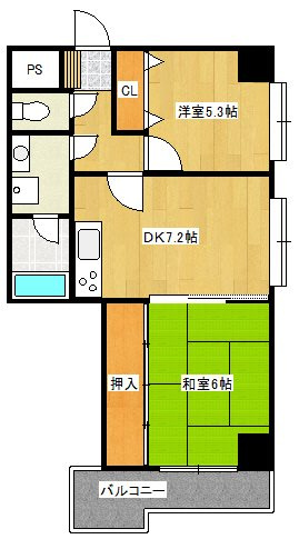 エスポワール六ツ門の間取り