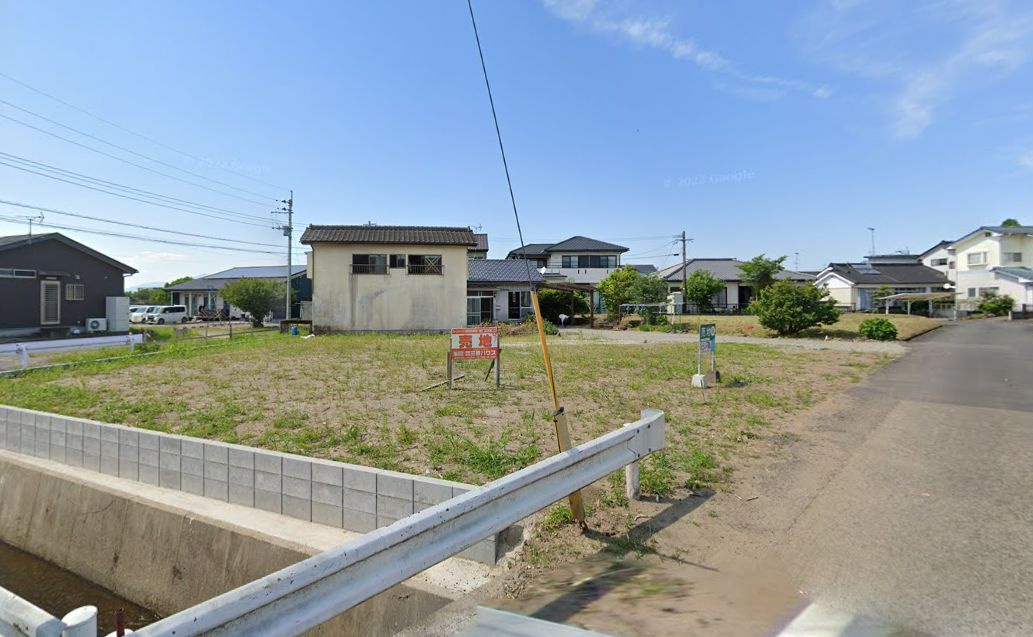 都城市上長飯町の売地の外観