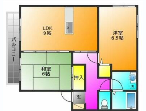 ハミングタウン合川の間取り