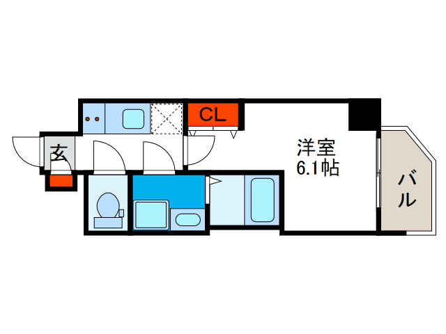 エスリードレジデンス大阪弁天町の間取り