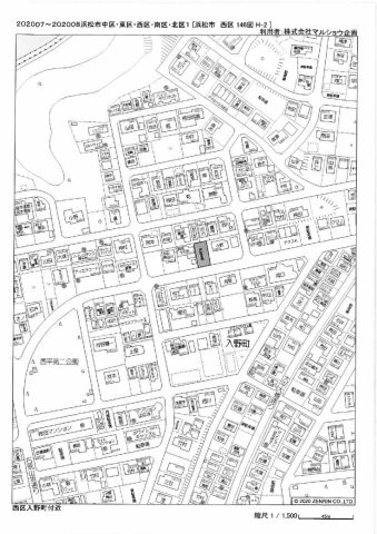 ⑪入野町16426貸駐車場の地図