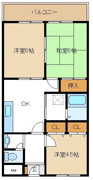 リメインズKハイツの間取り