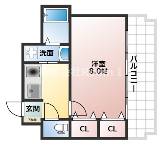【間取り】 | ドゥーエ谷町