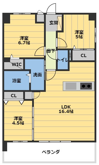 グランプレジールの間取り