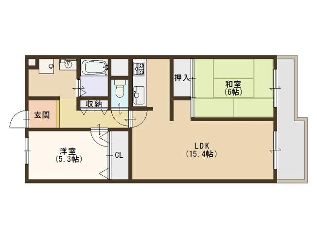 【間取り】 | コスモハイツ玉出