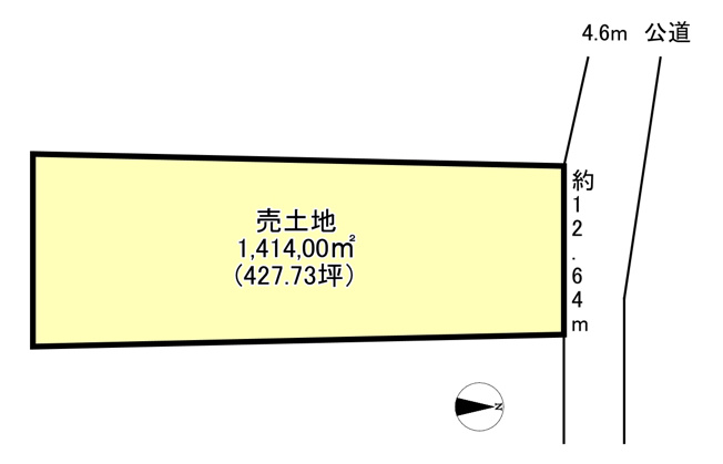 【土地図】 | 御所市栄町　土地 | ◆427坪以上の広々土地♪
