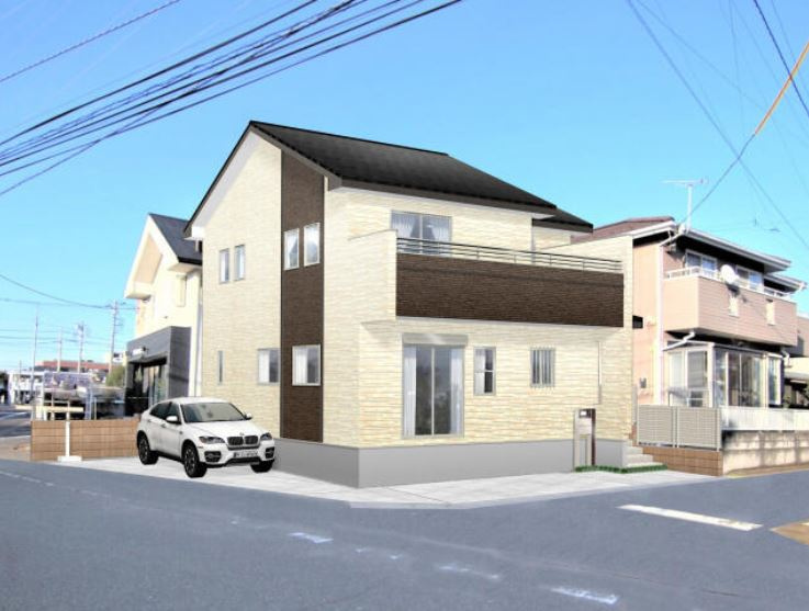 前橋市天川町（全1棟）1号棟の外観パース|外観パースです