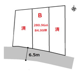 高崎市中里町売地　Ｂの画像