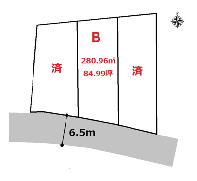  | 高崎市中里町売地　Ｂ