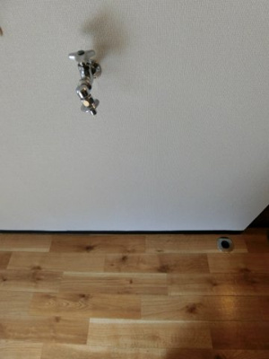 【展望】 | メゾンベニス | 玄関横にある室内洗濯機置き場です♪室内に置けるので洗濯機が傷みにくい☆