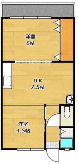 伊勢田マンションの間取り