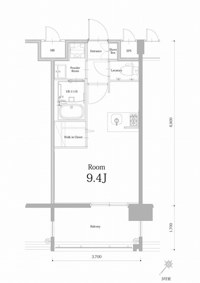 【間取り】 | エンクレスト博多駅南ＢＡＳＥ