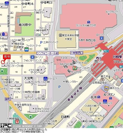 【地図】 | スカイノブレ川崎柳町